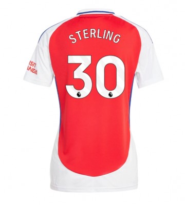 Arsenal Raheem Sterling #30 Replika Hjemmebanetrøje Dame 2024-25 Kortærmet